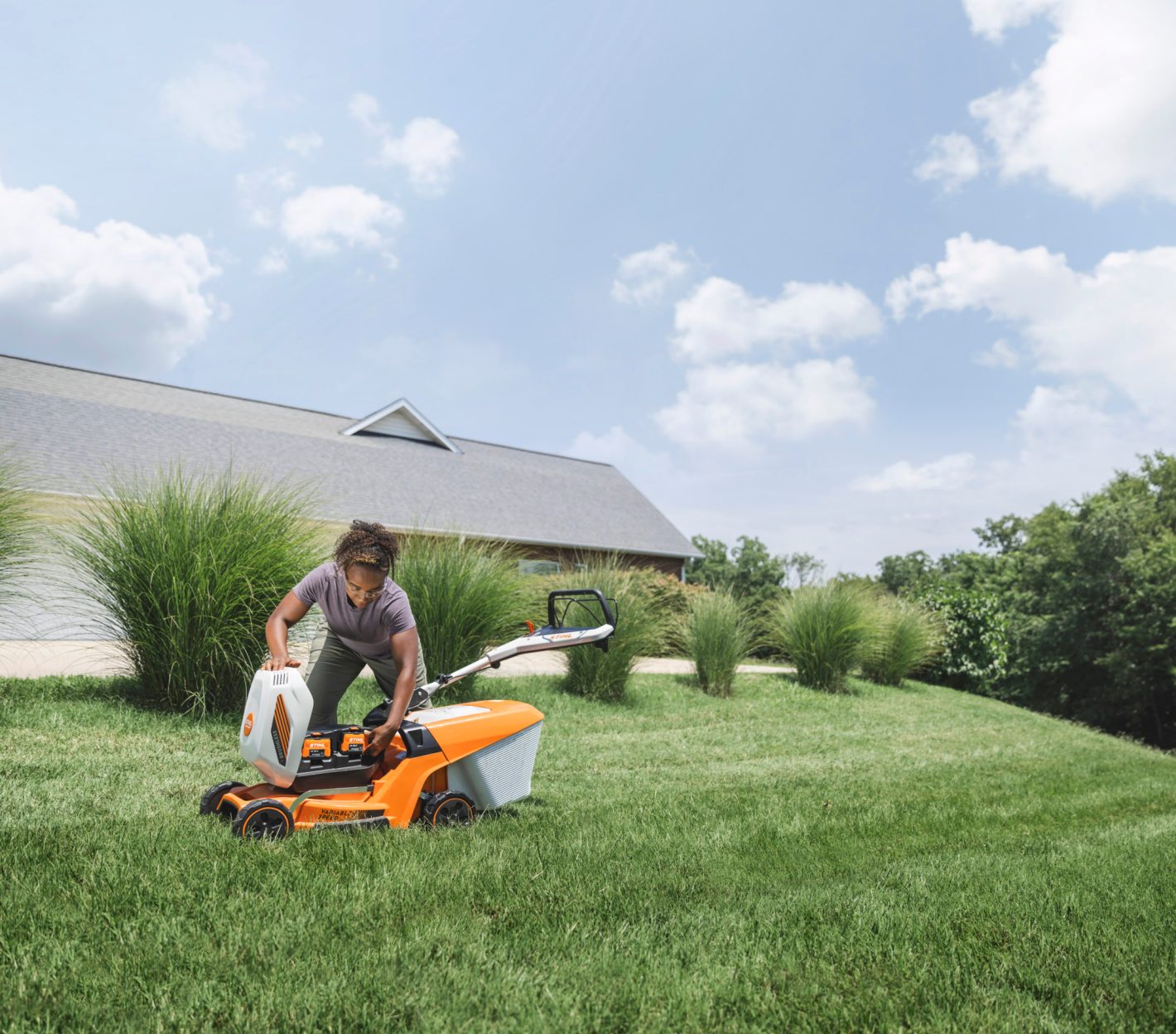 Stihl - Tondeuse à gazon à batterie RMA 448