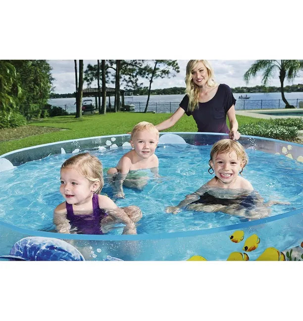 Bestway - Piscine autoportante FILL'N FUN CORAIL ronde Ø183 x 38cm