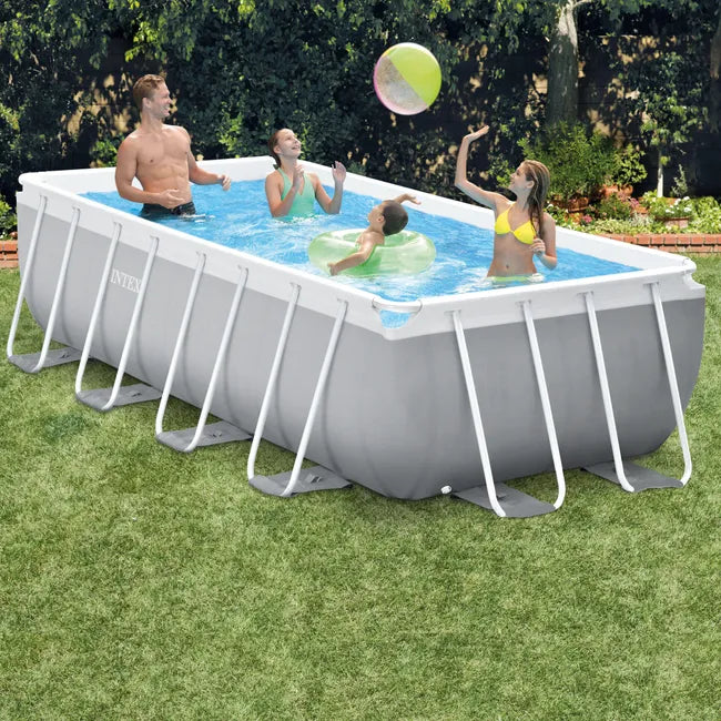 Intex - Piscine tubulaire Prism Frame rectangulaire L.4,00 x l.2,00 x H. 1,00m